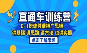 淘系直通车训练课0-1搭建付费推广思维，讲基础 讲思路 讲方法 也讲实操-蚂蚁计划