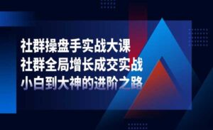 社群全局增长成交实战-蚂蚁计划
