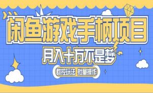 闲鱼游戏手柄项目-蚂蚁计划