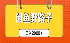 闲鱼野路子引流创业粉-蚂蚁计划