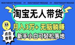 淘宝无人带货高收益玩法-蚂蚁计划