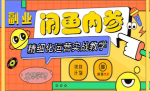闲鱼精细化运营门+高阶实战教学从底层逻辑到轻松变现，多维度玩转闲鱼副业-蚂蚁计划
