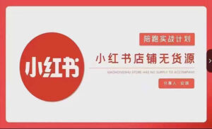 小红书店铺无货源实战-蚂蚁计划