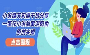 小说推文混剪伪原创实操-蚂蚁计划