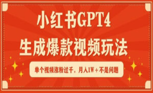 小红书GPT4生成爆款视频-蚂蚁计划