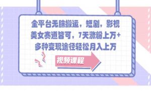 全平台无脑搬运玩法-蚂蚁计划