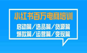 小红书百万电商培训班-蚂蚁计划