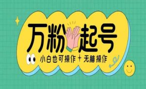 无脑涨万粉方法-蚂蚁计划