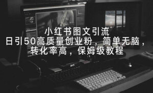 小红书图文引流创业粉-蚂蚁计划