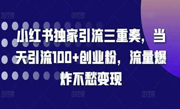 小红书独家引流-蚂蚁计划
