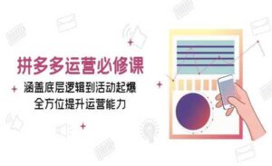 拼多多运营提升-蚂蚁计划