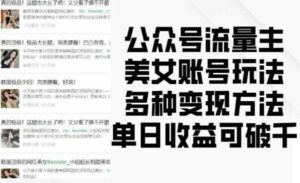 公众号美女账号玩法-蚂蚁计划